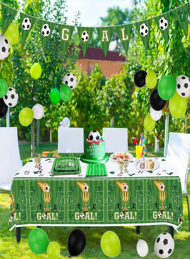 Inspireyee 160 Pack Soccer Party Supplies Sports Theme Birthday Decorations Soccer Party Plates，Napkins，forks Set Soccer Theme Set for Boys Sports Theme Birthday Decorations Serves 40 Guests - Image 5